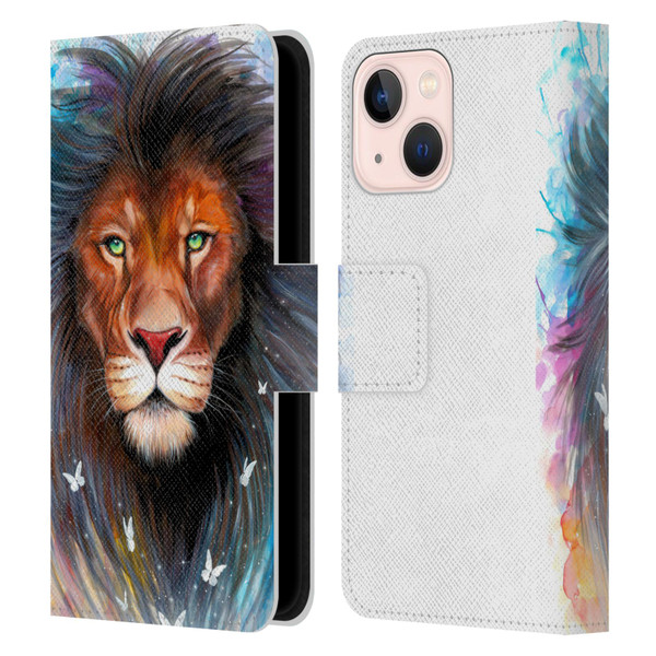 Pixie Cold Cats Sacred King Leather Book Wallet Case Cover For Apple iPhone 13 Mini