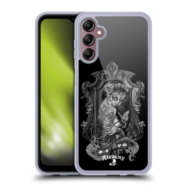 Alchemy Gothic Graphic Art Widow Soft Gel Case for Samsung Galaxy A14 5G