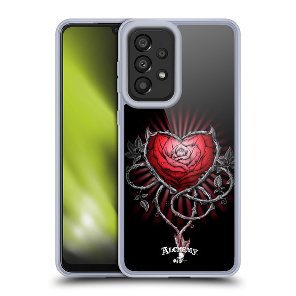 Alchemy Gothic Graphic Art Devils Rose Soft Gel Case for Samsung Galaxy A33 5G (2022)