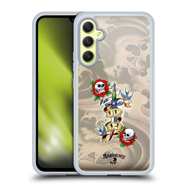 Alchemy Gothic Illustration 13 Dagger Soft Gel Case for Samsung Galaxy A34 5G