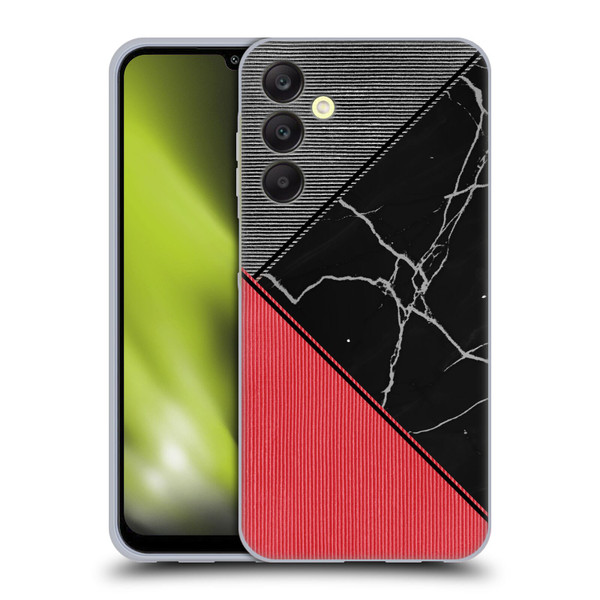 Alyn Spiller Marble Colour Block Soft Gel Case for Samsung Galaxy A25 5G