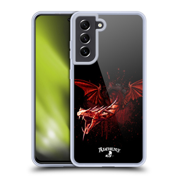 Alchemy Gothic Dragon Devils Travails Soft Gel Case for Samsung Galaxy S21 FE 5G & MagSafe