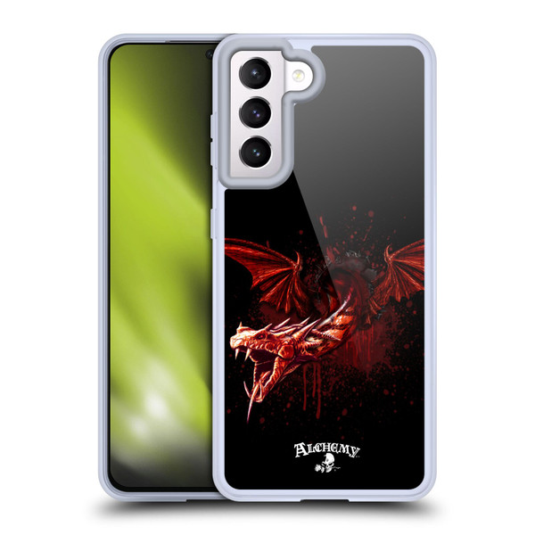 Alchemy Gothic Dragon Devils Travails Soft Gel Case for Samsung Galaxy S21 5G & MagSafe
