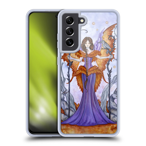 Amy Brown Elemental Series Raven Pixie Soft Gel Case for Samsung Galaxy S21 FE 5G & MagSafe