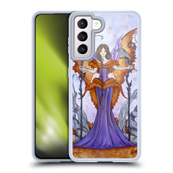 Amy Brown Elemental Series Raven Pixie Soft Gel Case for Samsung Galaxy S21 5G & MagSafe