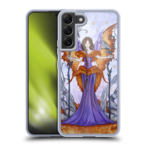 Amy Brown Elemental Series Raven Pixie Soft Gel Case for Samsung Galaxy S22+ 5G & MagSafe