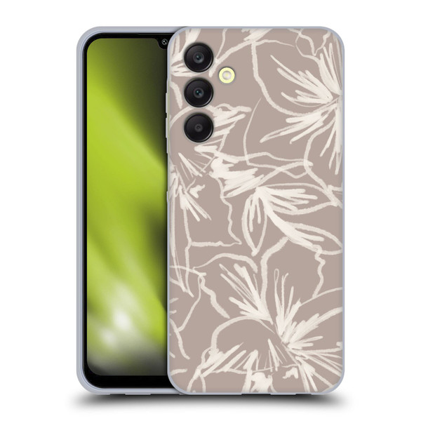 Anis Illustration Mix Pattern Floral Lines Soft Gel Case for Samsung Galaxy A25 5G