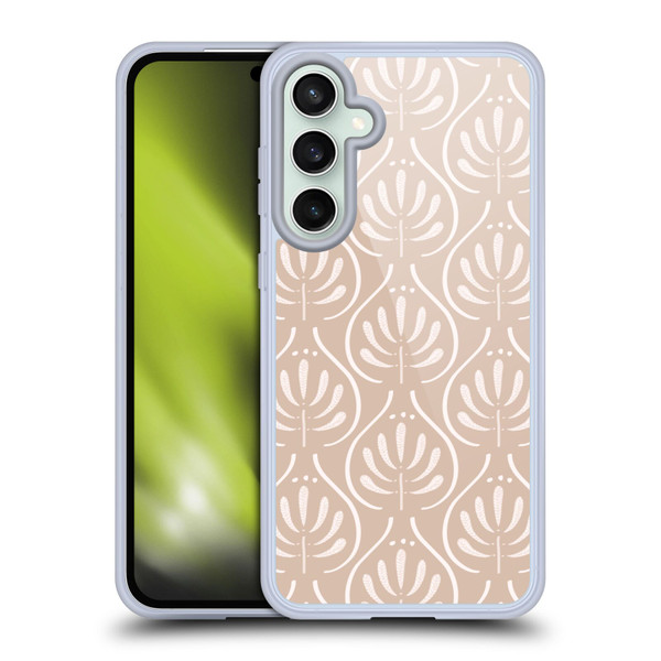 Anis Illustration Mix Pattern Boho Beige Soft Gel Case for Samsung Galaxy S23 FE 5G & MagSafe