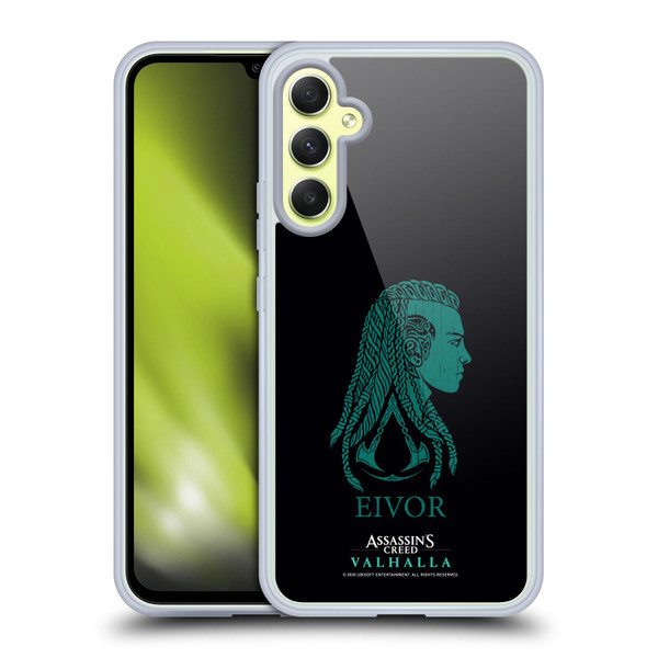 Assassin's Creed Valhalla Compositions And Patterns Eivor's Female Version Soft Gel Case for Samsung Galaxy A34 5G