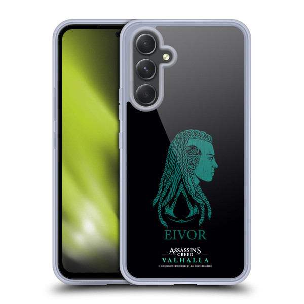 Assassin's Creed Valhalla Compositions And Patterns Eivor's Female Version Soft Gel Case for Samsung Galaxy A54 5G