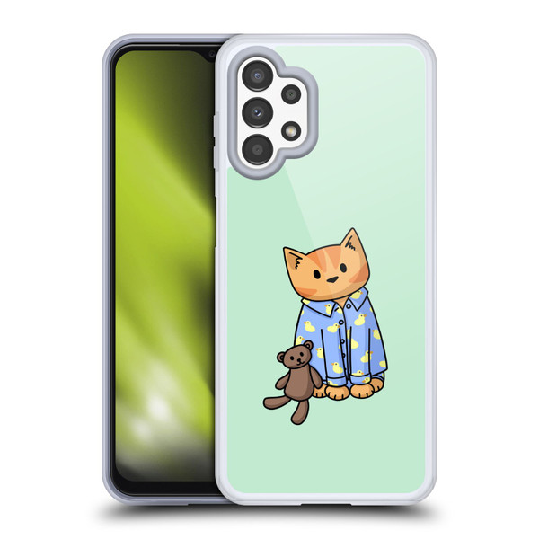 Beth Wilson Doodle Cats 2 Bedtime Pyjama Soft Gel Case for Samsung Galaxy A13 (2022)