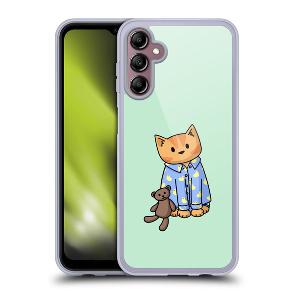 Beth Wilson Doodle Cats 2 Bedtime Pyjama Soft Gel Case for Samsung Galaxy A14 5G