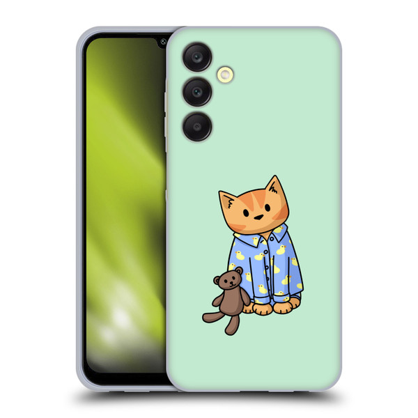 Beth Wilson Doodle Cats 2 Bedtime Pyjama Soft Gel Case for Samsung Galaxy A25 5G