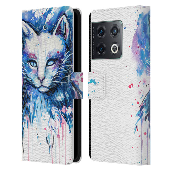 Pixie Cold Cats Space Leather Book Wallet Case Cover For OnePlus 10 Pro