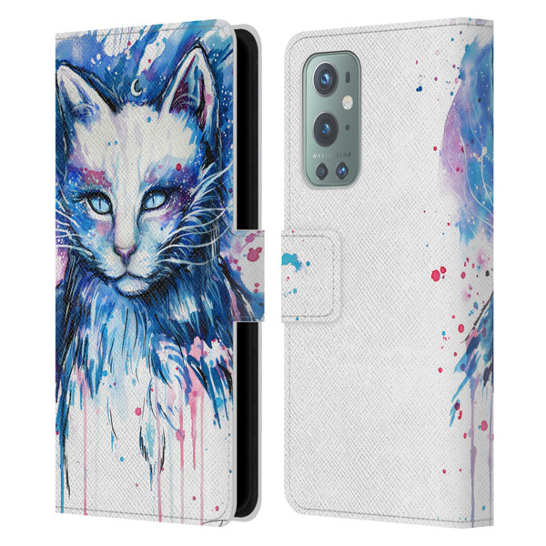 Pixie Cold Cats Space Leather Book Wallet Case Cover For OnePlus 9