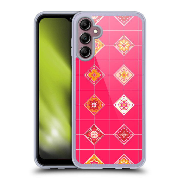 Cat Coquillette Patterns 6 Mexican Tile 3 Soft Gel Case for Samsung Galaxy A14 5G