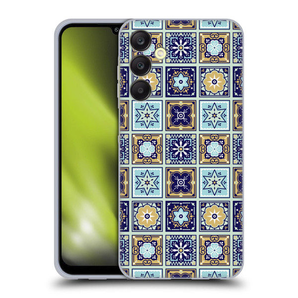 Cat Coquillette Patterns 6 Mexican Tile 2 Soft Gel Case for Samsung Galaxy A25 5G
