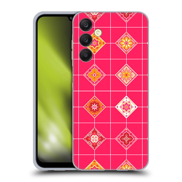 Cat Coquillette Patterns 6 Mexican Tile 3 Soft Gel Case for Samsung Galaxy A25 5G