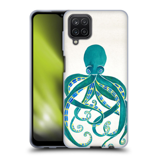 Cat Coquillette Sea Octopus 2 Soft Gel Case for Samsung Galaxy A12 (2020)