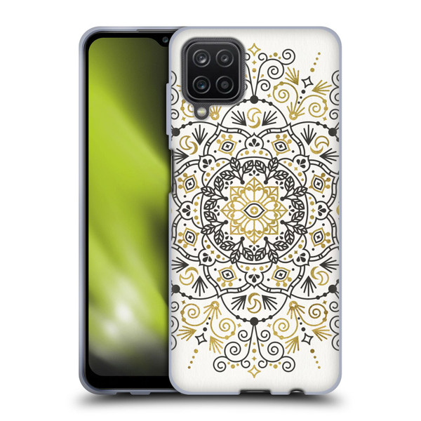 Cat Coquillette Patterns 6 Moroccan Mandala 1 Soft Gel Case for Samsung Galaxy A12 (2020)