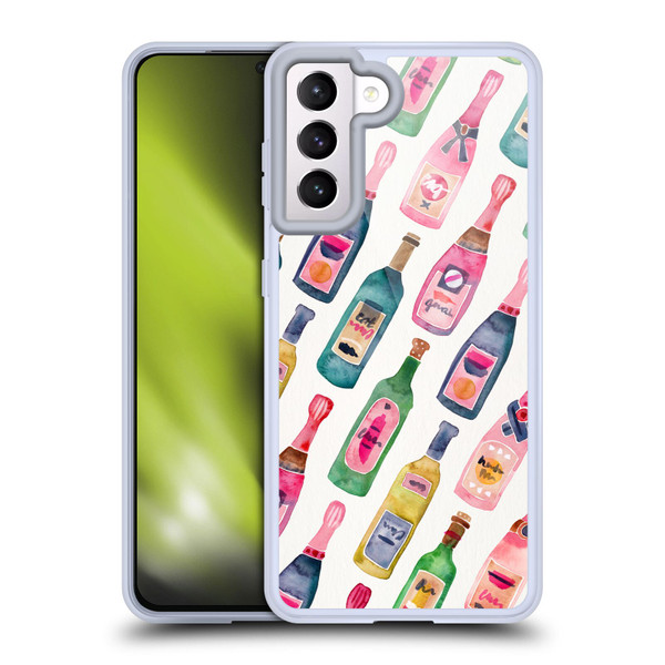 Cat Coquillette Patterns 6 Champagne Pattern Soft Gel Case for Samsung Galaxy S21 5G & MagSafe