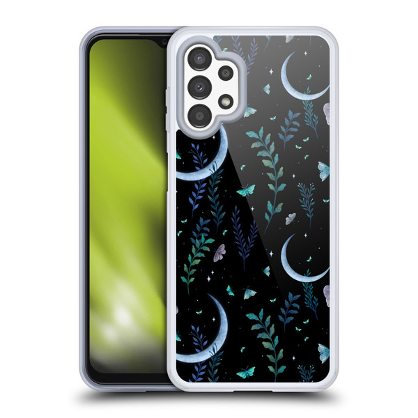 Episodic Drawing Art Moth Garden Pattern Soft Gel Case for Samsung Galaxy A13 (2022)