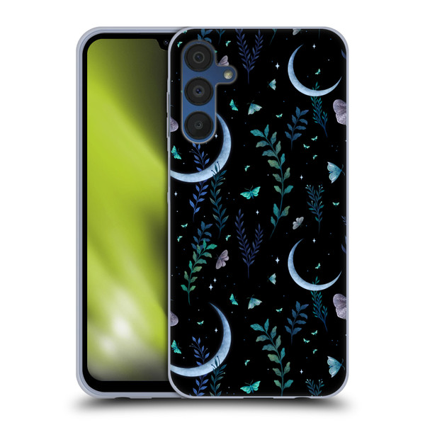 Episodic Drawing Art Moth Garden Pattern Soft Gel Case for Samsung Galaxy A15 & MagSafe