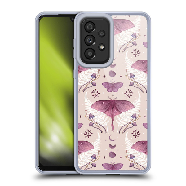 Episodic Drawing Art Emerald Pink Pattern Soft Gel Case for Samsung Galaxy A33 5G (2022)