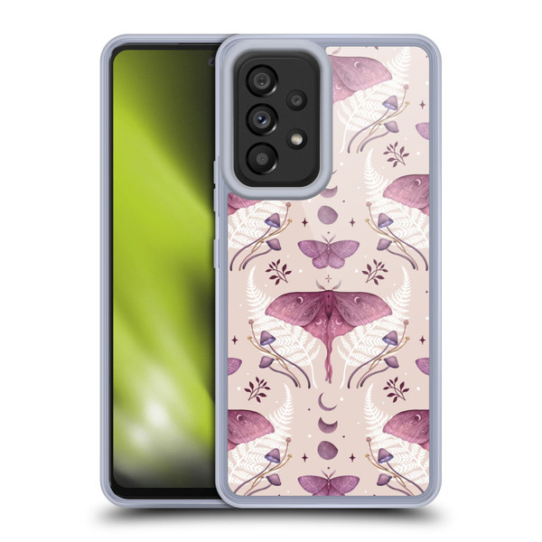 Episodic Drawing Art Emerald Pink Pattern Soft Gel Case for Samsung Galaxy A53 5G (2022)