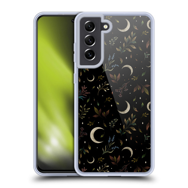 Episodic Drawing Pattern Crescent Moon Soft Gel Case for Samsung Galaxy S21 FE 5G & MagSafe