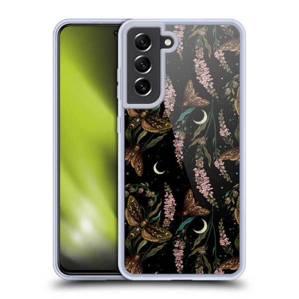Episodic Drawing Pattern Death Head Pattern Soft Gel Case for Samsung Galaxy S21 FE 5G & MagSafe