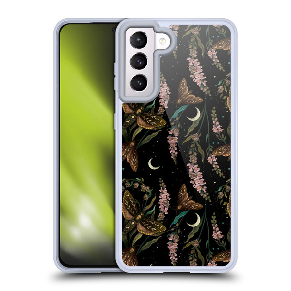Episodic Drawing Pattern Death Head Pattern Soft Gel Case for Samsung Galaxy S21 5G & MagSafe