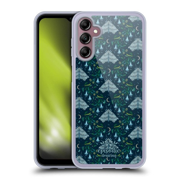 Episodic Drawing Spooky Patterns Angel Moth Soft Gel Case for Samsung Galaxy A14 5G
