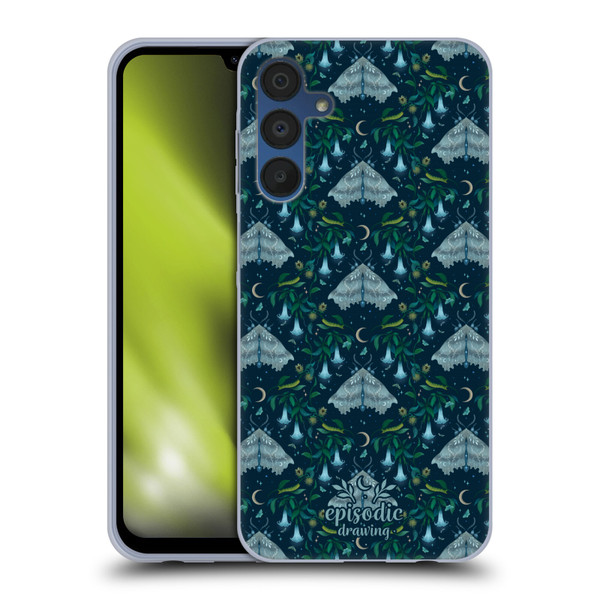 Episodic Drawing Spooky Patterns Angel Moth Soft Gel Case for Samsung Galaxy A15 & MagSafe