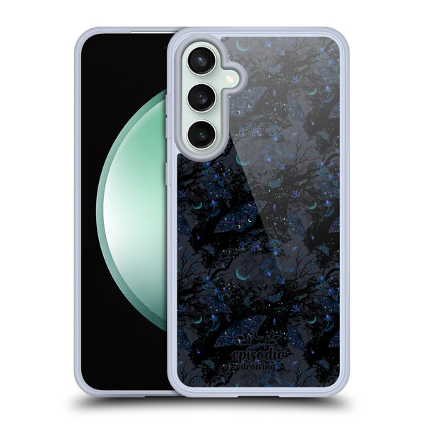 Episodic Drawing Spooky Patterns Witch Moth Soft Gel Case for Samsung Galaxy S23 FE 5G & MagSafe