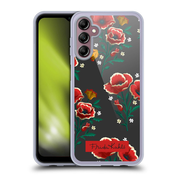 Frida Kahlo Flowers Red Soft Gel Case for Samsung Galaxy A14 5G