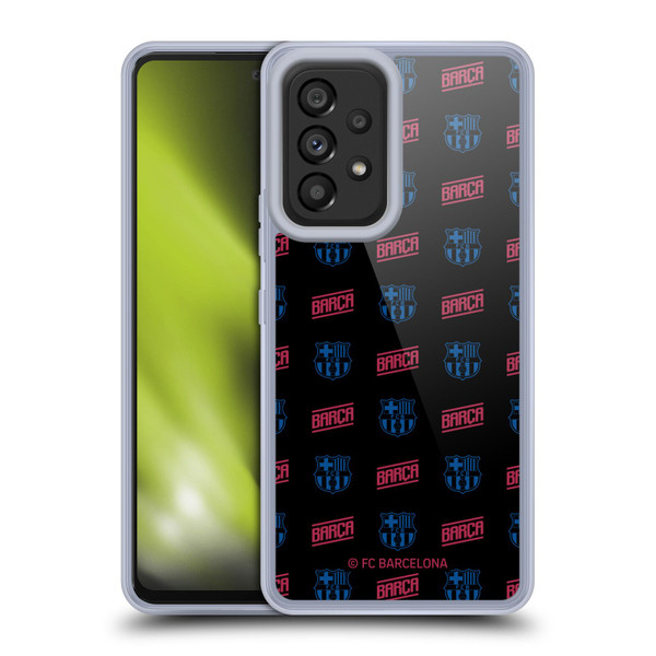 FC Barcelona Forca Barca Pattern Soft Gel Case for Samsung Galaxy A53 5G (2022)