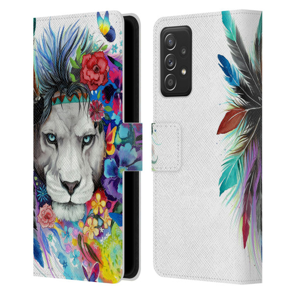 Pixie Cold Cats King Of The Lions Leather Book Wallet Case Cover For Samsung Galaxy A53 5G (2022)