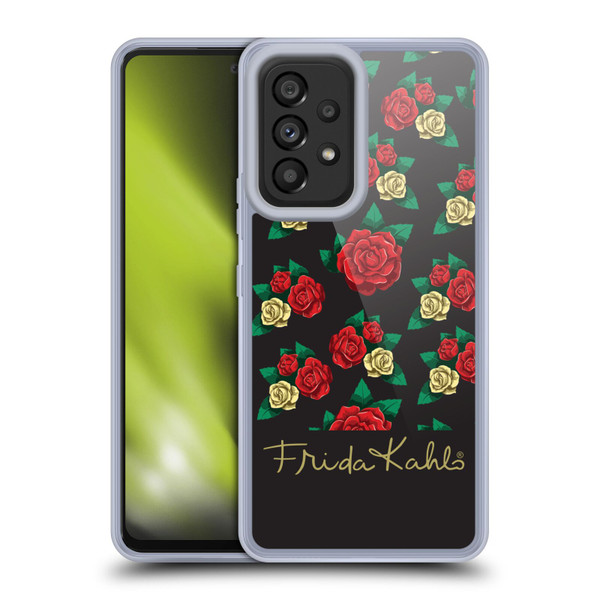 Frida Kahlo Roses Pattern Soft Gel Case for Samsung Galaxy A53 5G (2022)