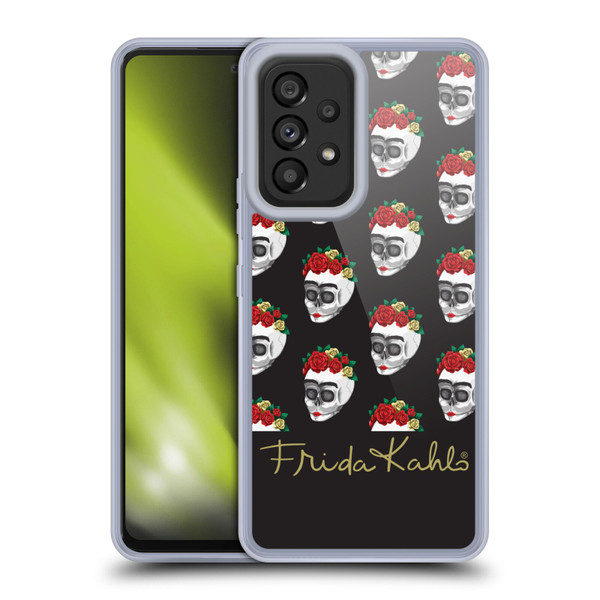 Frida Kahlo Roses Skull Pattern Soft Gel Case for Samsung Galaxy A53 5G (2022)