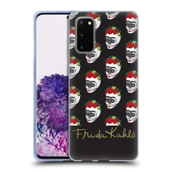 Frida Kahlo Roses Skull Pattern Soft Gel Case for Samsung Galaxy S20 / S20 5G