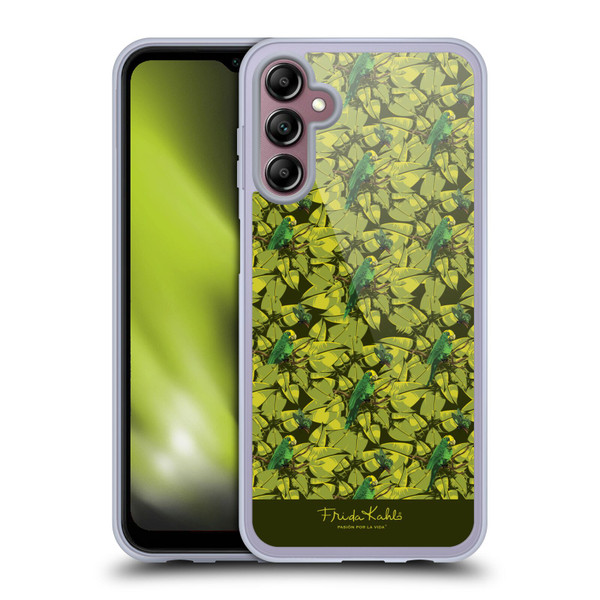 Frida Kahlo Tropical Bird Pattern Soft Gel Case for Samsung Galaxy A14 5G
