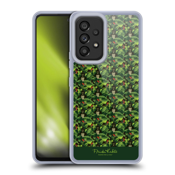 Frida Kahlo Tropical Monkey Pattern Soft Gel Case for Samsung Galaxy A53 5G (2022)
