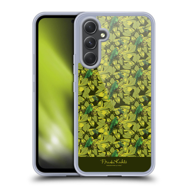 Frida Kahlo Tropical Bird Pattern Soft Gel Case for Samsung Galaxy A54 5G