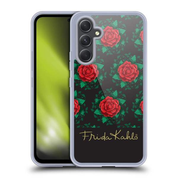 Frida Kahlo Roses Leafy Soft Gel Case for Samsung Galaxy A54 5G