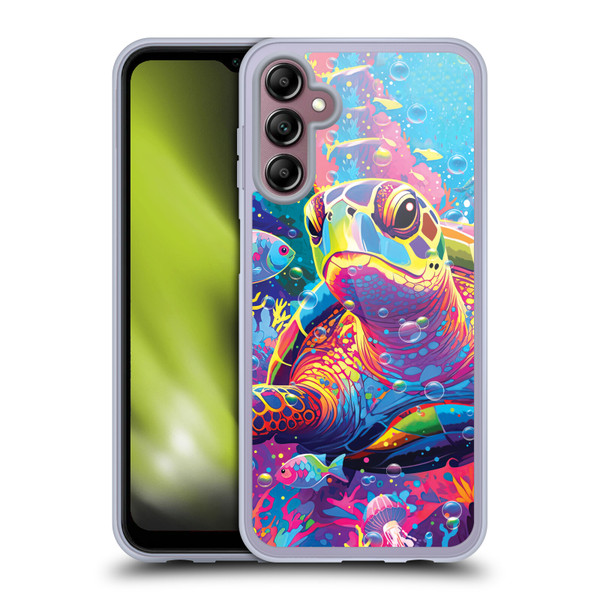 Michael David Ward Animals Turtle Magic Soft Gel Case for Samsung Galaxy A14 5G