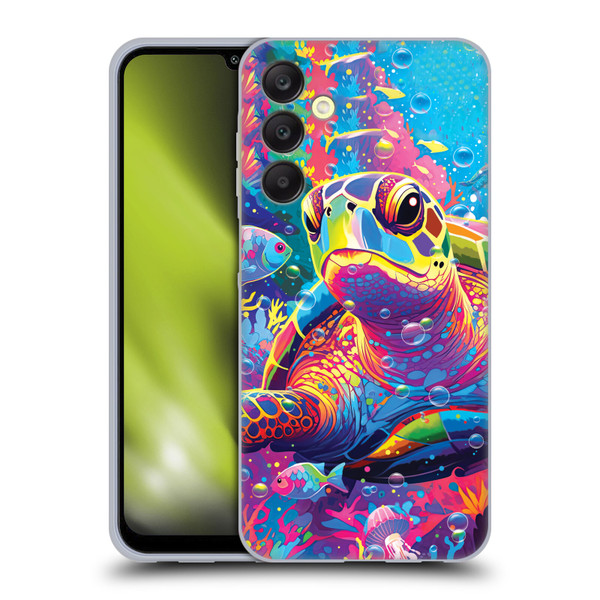 Michael David Ward Animals Turtle Magic Soft Gel Case for Samsung Galaxy A25 5G