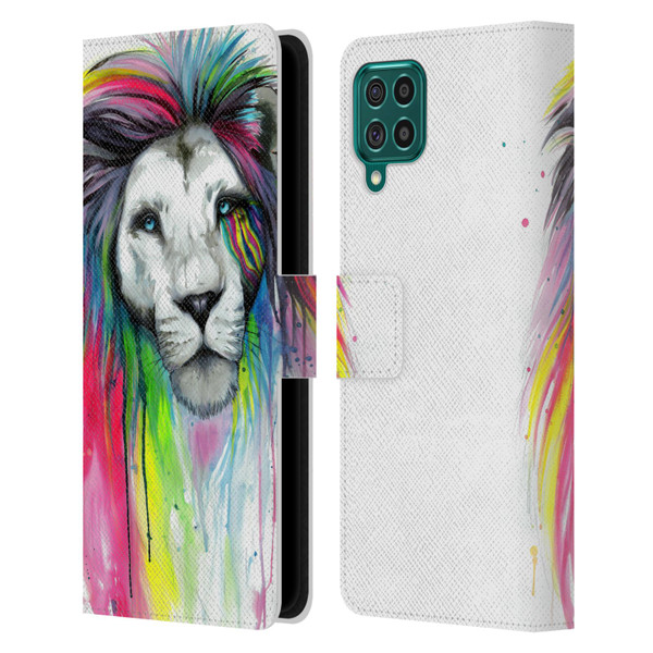Pixie Cold Cats Rainbow Mane Leather Book Wallet Case Cover For Samsung Galaxy F62 (2021)