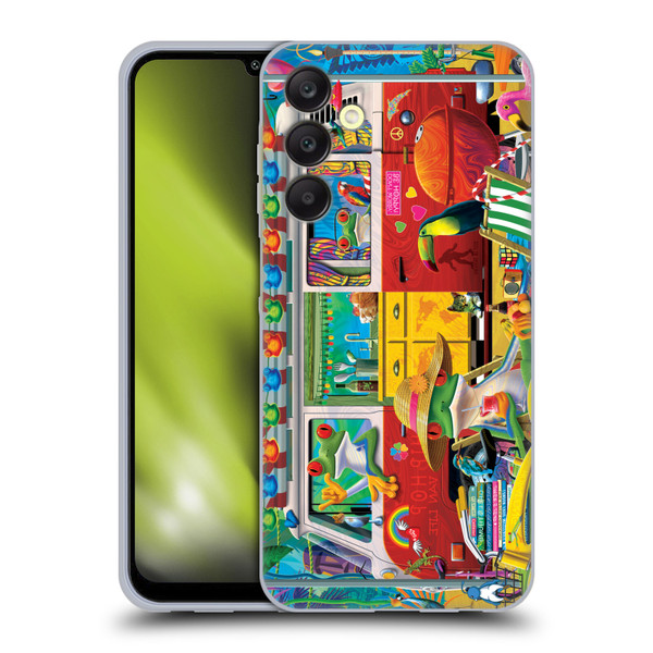 Michael David Ward Psychedelic Art Van Life Frog Soft Gel Case for Samsung Galaxy A25 5G