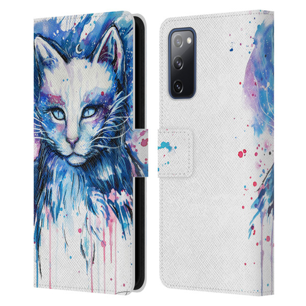 Pixie Cold Cats Space Leather Book Wallet Case Cover For Samsung Galaxy S20 FE / 5G